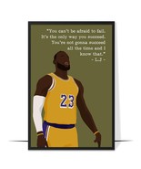 LeBron James Inspirational Quotes Wall Art Sports Motivational Art Print... - £12.59 GBP
