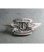 TOP GUN NAVAL AVIATION FIGHTER WEAPONS SCHOOL NAVY Pewter LAPEL PIN 1.5 ... - $5.84