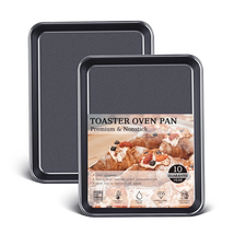 2 Pack 9.7&quot;X7.6&quot; Small Cookie Sheet, 57% Thicker Nonstick 1/8 Toaster Ov... - $510.87 MXN
