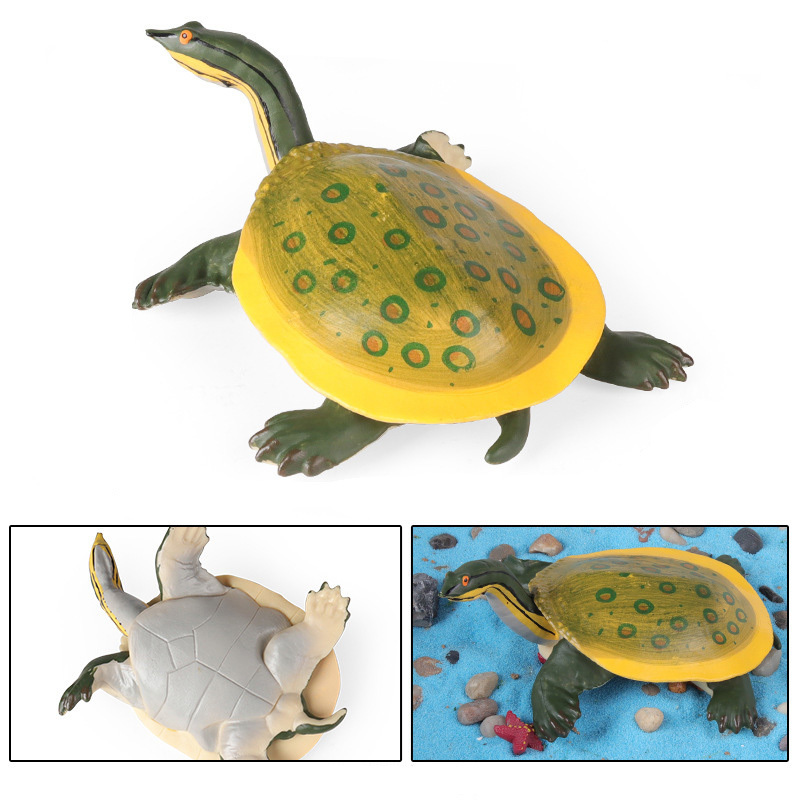 Yellow Softshell Turtle Long-Neck Model Aquatic Animal Toy - $9.89+