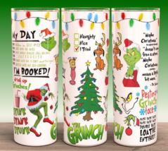 Funny Grinch Who Stole Christmas Collage Tumbler - £15.53 GBP