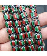 Impresionantes galones de sandía estilo veneciano cuentas hebra 10mm - $41.87