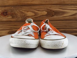 Converse Sz 9 Sneaker Orange Fabric Men All Star Medium (D, M) Athletic - £31.31 GBP