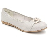 Karen Scott Women Slip On Ballet Flats Amandaa Size US 8M Platino Silver - $26.73