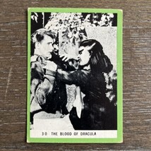 1963 Rosan Terror Monsters Series The Blood Of Dracula #30 Card Vampire GREEN - £26.50 GBP