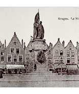 Breydel De Coninc Statue Bruges Litho Belgium Gravure 1910s Postcard PCB... - €17,30 EUR