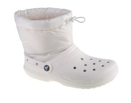 Crocs Classic Lined Neo Puff Boot 206630-143, Womens, boots, white Womans 9 - £32.93 GBP