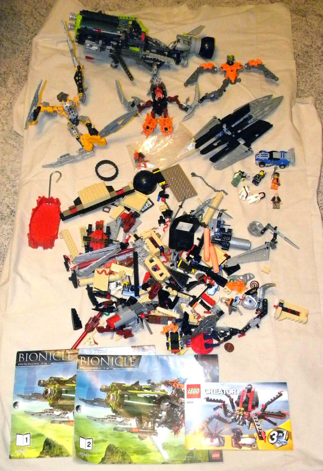 Lego Bionicle Lot of toy figures  parts may or may not be complete pieces 7 lbs - $50.00