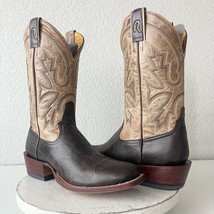 NEW Rod Patrick Mens Cowboy Boots 10AA Brown Mocha Bison Leather Western RPM122 - $445.50