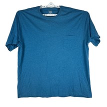 St. John&#39;s Bay Performance Tee Short Sleeved T-Shirt Size 2XLT Blue - £12.45 GBP