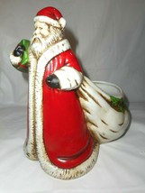 Claire Burke Ceramic Fmg Tsumura Pot Pourri Candy Dish Christmas Santa Ceramic - £19.74 GBP