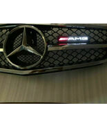 AMG LED light Mercedes Benz badge front grille badge luminous Decal Merc... - $14.99