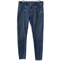 Hollister Jeans Juniors 15R 32 x 30 High Rise Super Skinny Raw Hem Mediu... - £19.13 GBP