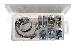 Universal Hose Clamp Assortment 1/4&quot; to 2 3/4&quot; (Worm Gear and Injection ... - £15.69 GBP