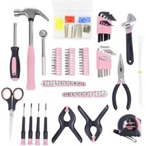 Stalwart 86-Piece Household Hand Tool Set with Roll-Up Bag, Pink , 75-HT... - £26.78 GBP