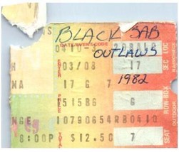 Black Sabbath Ticket Stub April 10 1982 Inglewood California - £27.23 GBP