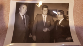 NICE RARE vtg JFK John F Kennedy President Photo Picture w/ Fred Gates Sr. MN - £14.87 GBP