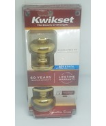 Kwikset Privacy Locking Door Knob Set Polished Brass Gold, Bedroom Bathroom - $300.87 MXN
