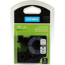 Dymo 1761554 D1 POLY 3/8 BLK/WHT BL1 - $41.90