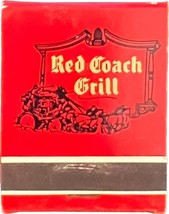 Red Coach Grill, Match Book Matches Matchbook - £9.47 GBP