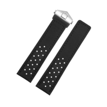 Cow Leather Strap For Tag Heuer Monaco Carrera Formula 1 Watch 22mm Black - £28.48 GBP