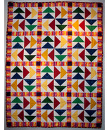Primary Colors Big Geese Lap/Nap Quilt - $235.00