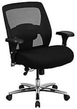 500 Lb Rated Black Mesh Executive Ergonomic Office Chair With Ratchet Back, - £310.86 GBP