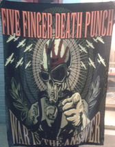 FIVE FINGER DEATH PUNCH War is the Answer FLAG CLOTH POSTER BANNER CD Gr... - £15.72 GBP