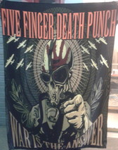 Five Finger Death Punch War Is The Answer Flag Cloth Poster Banner Cd Groove - £15.73 GBP