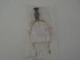 LAMP REPLACEMENT PART METAL HARP SHADE RISER WITH PINEAPPLE FINIAL TOP NIP - $14.99