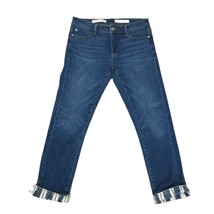 Anthropologie  Size 27 Pilcro Slim Boyfriend Jeans Cuffed Cropped Length - $29.99