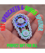 Stainless Steel Gyro Sprockets Flywheel Toy Gear Chain Spinner - $628.01 MXN+