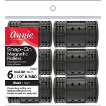 ANNIE SNAP ON MAGNETIC ROLLERS 6 LARGE ROLLERS #1230 1 1/2&quot; DIAMETER - $1.79