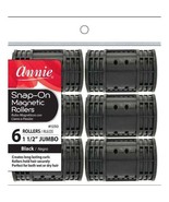 ANNIE SNAP ON MAGNETIC ROLLERS 6 LARGE ROLLERS #1230 1 1/2&quot; DIAMETER - $33.55 MXN