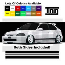 For Honda Civic Type R S ES EP FK FD FN EG Racing Stickers Stripes Decals ?? - $39.99