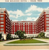 The Melrose Hotel Dalls Texas Postcard Historic Oaklawn c1940-50s PCBG1B - £15.40 GBP