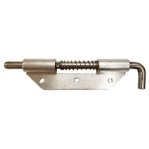 7&quot; Right Handed Stainless Steel Spring Loaded Bolt Latch with Aluminum P... - £9.40 GBP