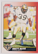 Brett Maxie New Orleans Saint Strong Safety 1991 Score Card # 165 Near-Mint - $1.52