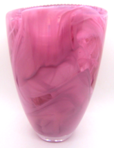 Anna Ehrner for Kosta Boda Pink  &quot;Atoll&quot; Vase circa 1990&#39;s  - £157.48 GBP