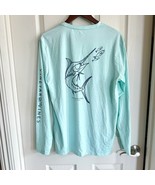 Vineyard Vines Performance Graphic Marlin Harbor T Wicking Long Sleeve M... - $34.65