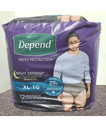 Depend Night Defense Adult Incontinence Underwear for Men XL 12 Count Se... - $14.83 CAD