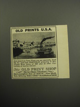1957 The Old Print Shop Advertisement - Old Prints U.S.A. - £14.55 GBP