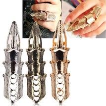  Women&#39;s Punk Gothic Spiked Claw Armor Knuckle Joint Full Finger Rings $9.95ea.! - £23.93 GBP