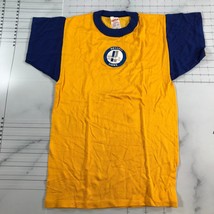 Vintage Detroit Lions Football Jersey Mens Small Yellow Blue Knit Center Logo - £58.43 GBP