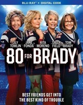 80 For Brady Blu-Ray + Valid Digital Movie Code Tomlin Fonda Field Moren... - £7.65 GBP