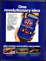 1973 Magazine Print Ad-STP, Race Cars, Whooshmobile Novi Special Racers ... - $6.64