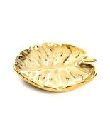 Decorative ceramic plate Leaf 17x15cm in 3 colors handmade - $70.00