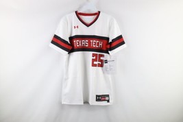 New Under Armour Womens M Sample Texas Tech University Softball Jersey White - £46.62 GBP
