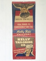 Kelly Tailoring San Diego California US Navy Uniforms Matchbook Cover Ma... - £9.40 GBP