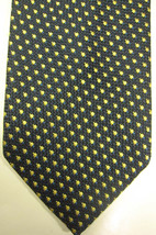 GORGEOUS Richard Thierry Brussels Belgium Black Gold and Blue Silk Tie I... - $33.74